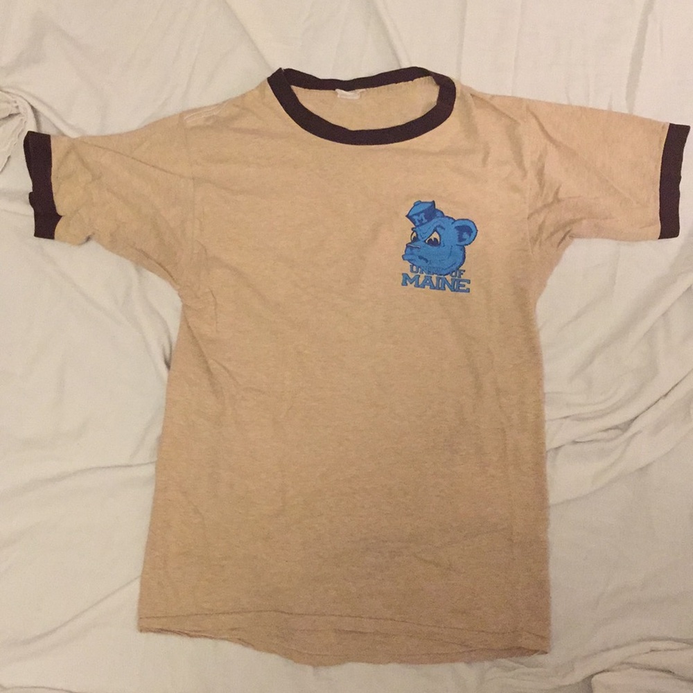 Vintage Univ of Maine Ringer Tee